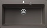 Blanco Naya XL 9 with Tap Ledge - 527316 - Silgranit 1.0 Bowl Inset Sink - Volcano Grey