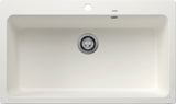 Blanco Naya XL 9 with Tap Ledge - 521816 - Silgranit 1.0 Bowl Inset Sink - White