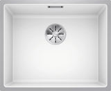 Blanco Subline 500-IF Steelframe InFino - 524110 - Silgranit 1.0 Bowl Flush Mount Inset Sink - White
