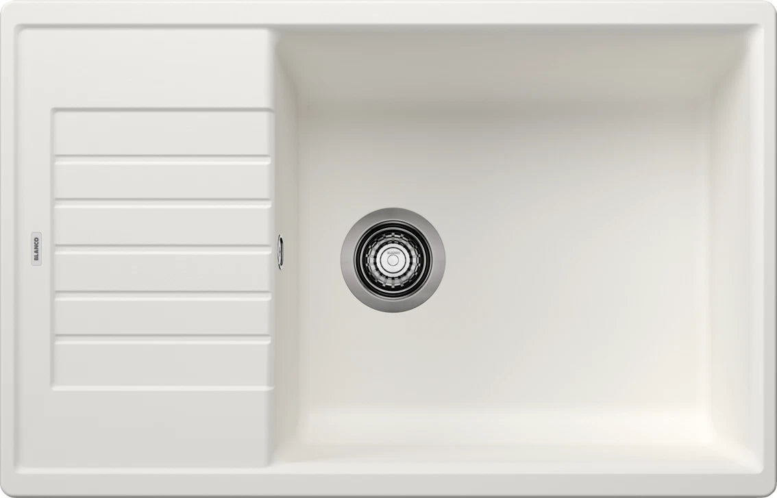Blanco Zia XL 6 S Compact - 523277 - Single Bowl Silgranit Inset Sink - White