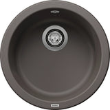 Blanco Rondo - 527240 - Silgranit Round Inset 1.0 Bowl Sink - Volcano Grey