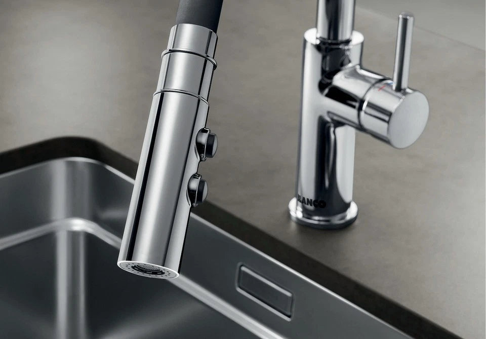 Blanco CATRIS-S Flexo - 525793 - Pull Out Kitchen Tap with Rubber Hose - Matt Black