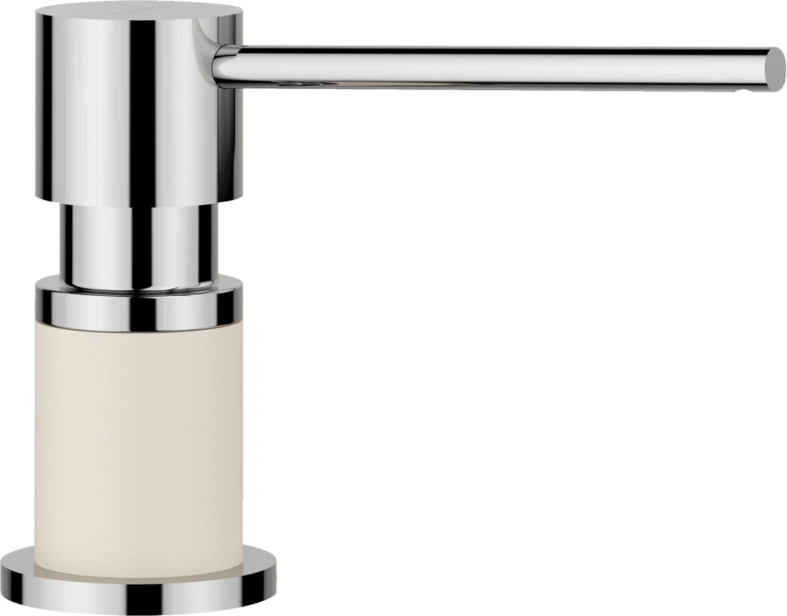 Blanco Lato - 526955 - Kitchen Soap Dispenser - Silgranit Soft White and Chrome