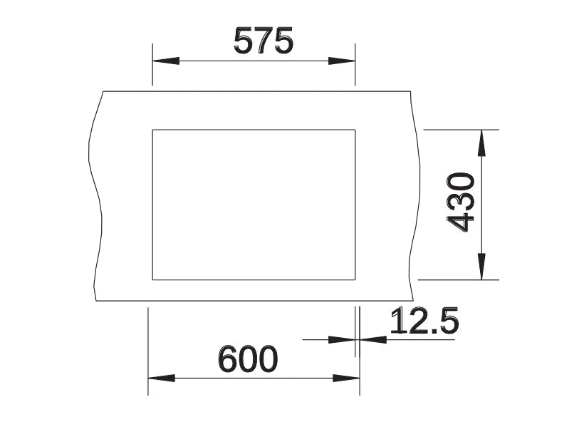 Blanco Claron 340/180-IF RH - 521608 - 1.5 Bowl Inset Kitchen Sink - Stainless Steel