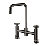 1810 Henry Holt Collection Bridge Mixer Tap HH-BM/05/GM - Gunmetal