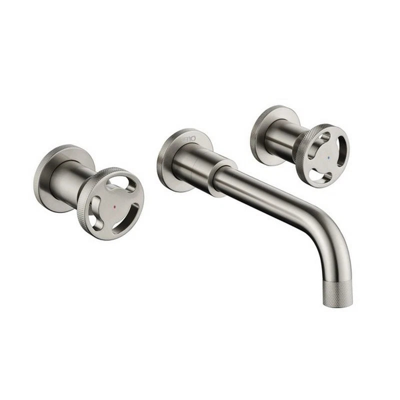 1810 Henry Holt Collection Wall Mount Mixer Tap HH-WM/02/BS - Brushed Steel
