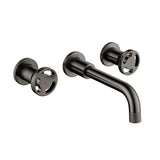 1810 Henry Holt Collection Wall Mount Mixer Tap HH-WM/05/GM - Gunmetal
