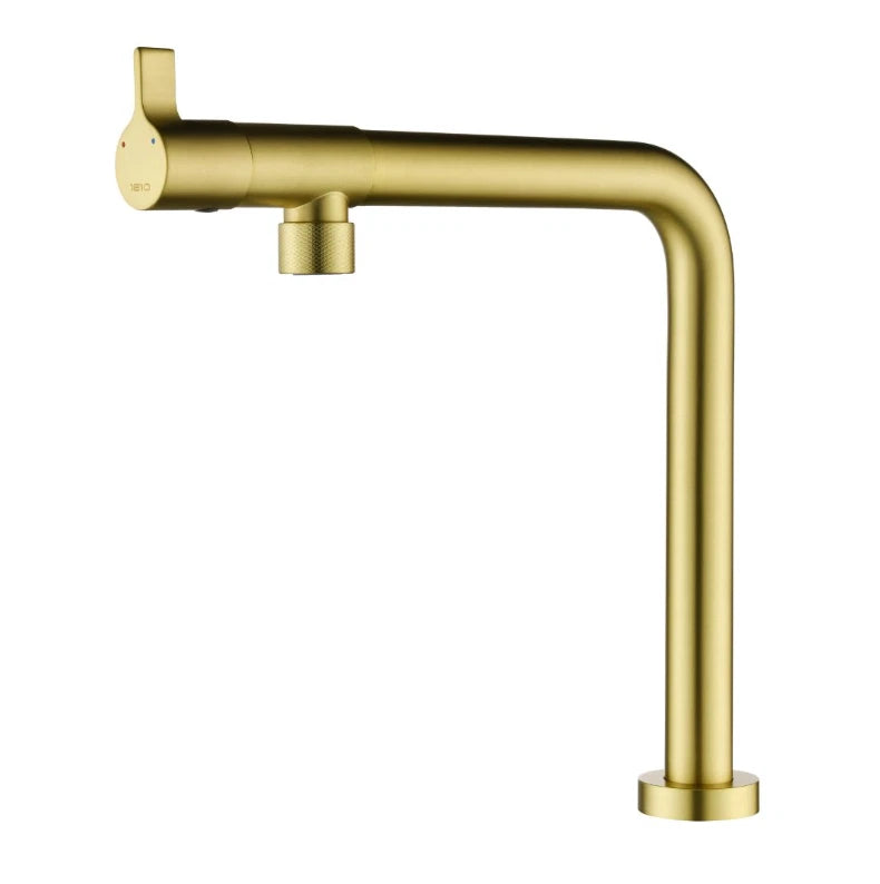 1810 Tramonto Mixer Tap TRA/08/BGB - Brushed Gold Brass