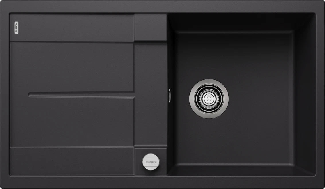 Blanco Metra 5 S - 525918 - Silgranit Reversible 1.0 Bowl Inset Sink - Black