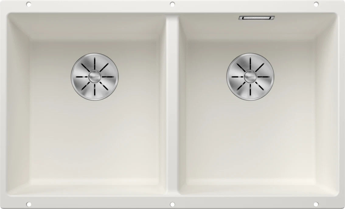 Blanco Subline 350/350-U - 523578 - Undermount Sink Silgranit - White