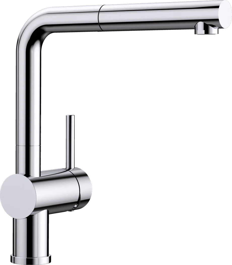 Blanco Linus-S - 512402 - Single Lever Monobloc Kitchen Tap with Pull-out Spray - Chrome