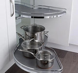 Kessebohmer LeMans Arena Kitchen Corner Carousel Storage in Chrome 400mm (Stock)