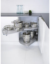 Kessebohmer LeMans Arena Kitchen Corner Carousel Storage in Chrome 400mm (Stock)