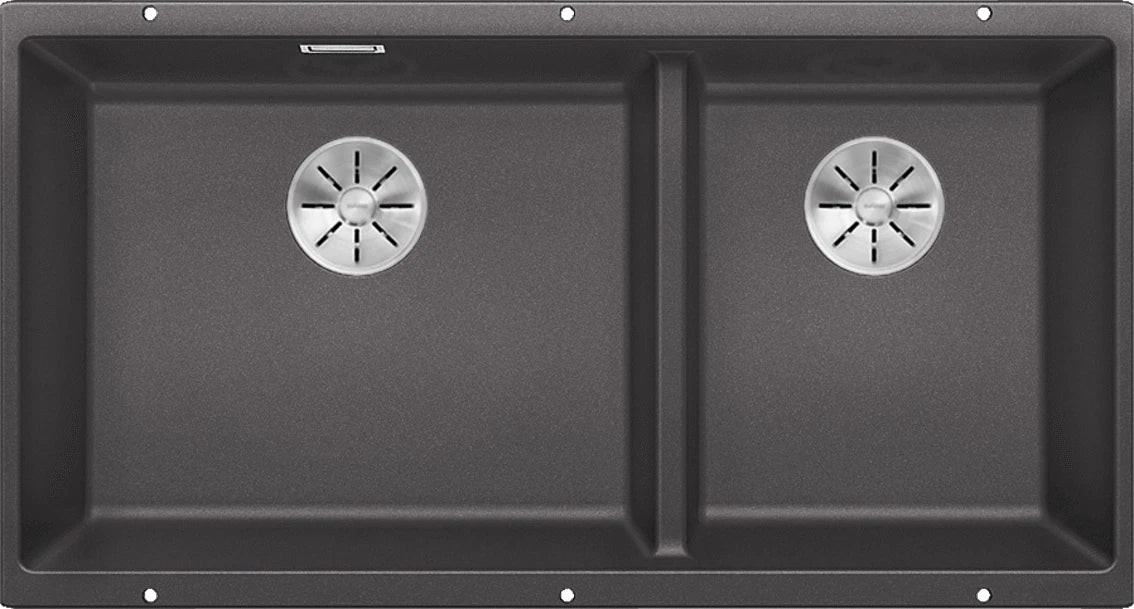 Blanco Subline 480/320-U LH - 523585 - Undermount Sink Silgranit - Rock Grey