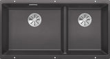 Blanco Subline 480/320-U LH - 523585 - Undermount Sink Silgranit - Rock Grey
