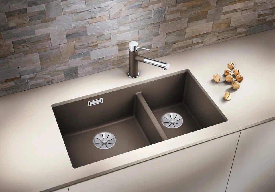 Blanco Subline 430/270-U LH - 525991 - Undermount Sink Silgranit - Black
