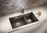 Blanco Subline 430/270-U LH - 525991 - Undermount Sink Silgranit - Black