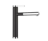 Blanco Linee-S - 518438 - Single Lever Monobloc Kitchen Tap with Pull-out Spray - Silgranit Anthracite/Chrome