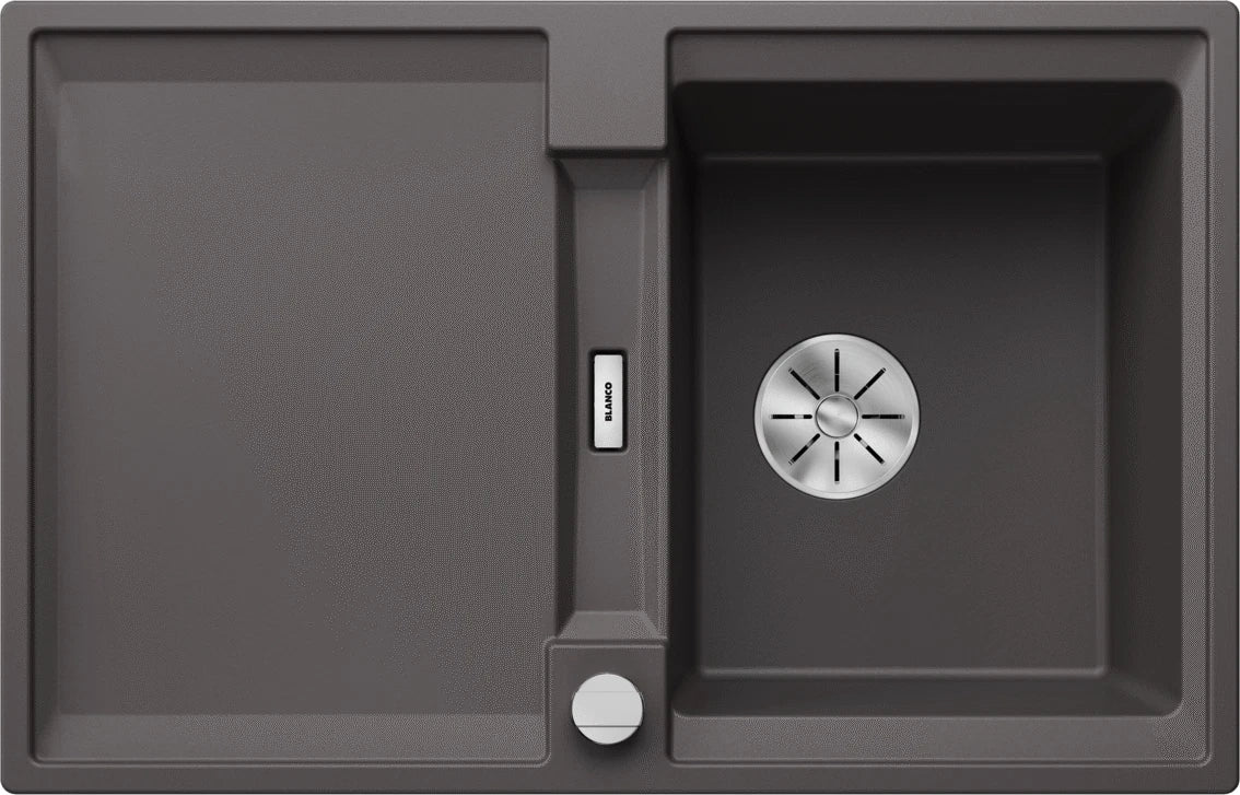 Blanco Adira 45 S - 527587 - Silgranit 1.0 Bowl Reversible Inset Sink - Rock Grey