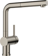 Blanco Linus-S - 527699 - Single Lever Monobloc Kitchen Tap with Pull-out Spray - Satin Platinum