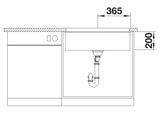 Blanco Etagon 525891 700-U 1 Bowl Silgranit Undermount Sink - Black
