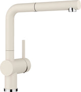 Blanco Linus-S - 526959 - Single Lever Monobloc Kitchen Tap with Pull-out Spray - Silgranit Soft White