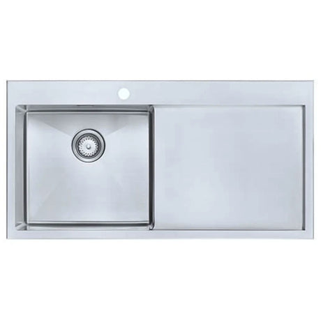 1810 - Razoruno10 5 I-F Inset Stainless Steel 1.0 Bowl (LH) Sink with Drainer