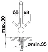 Blanco Mila Eco-Flow - 528155 - Single Lever Kitchen Tap - Matt Black