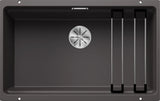 Blanco Etagon 700-U - 525168 - 1 Bowl Silgranit Undermount Sink - Rock Grey