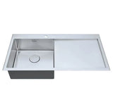 1810 - Razoruno10 5 I-F Inset Stainless Steel 1.0 Bowl (RH) Sink with Drainer