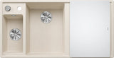 Blanco Axia III 6 S Left Hand - 527043 - Silgranit 1.5 Bowl Inset Sink - Soft White