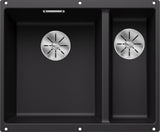 Blanco Subline 340/160-U LH - 525985 - Undermount Sink Silgranit - Black