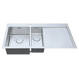 1810 - Razorduo10 6 I-F Inset Stainless Steel 1.5 Bowl (LH) Sink with Drainer