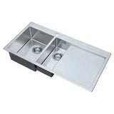 1810 - Razorduo10 6 I-F Inset Stainless Steel 1.5 Bowl (LH) Sink with Drainer