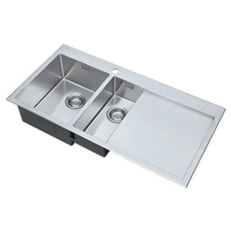 1810 - Razorduo10 6 I-F Inset Stainless Steel 1.5 Bowl (LH) Sink with Drainer