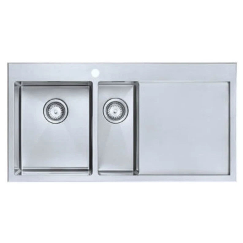 1810 - Razorduo10 6 I-F Inset Stainless Steel 1.5 Bowl (LH) Sink with Drainer