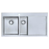 1810 - Razorduo10 6 I-F Inset Stainless Steel 1.5 Bowl (LH) Sink with Drainer