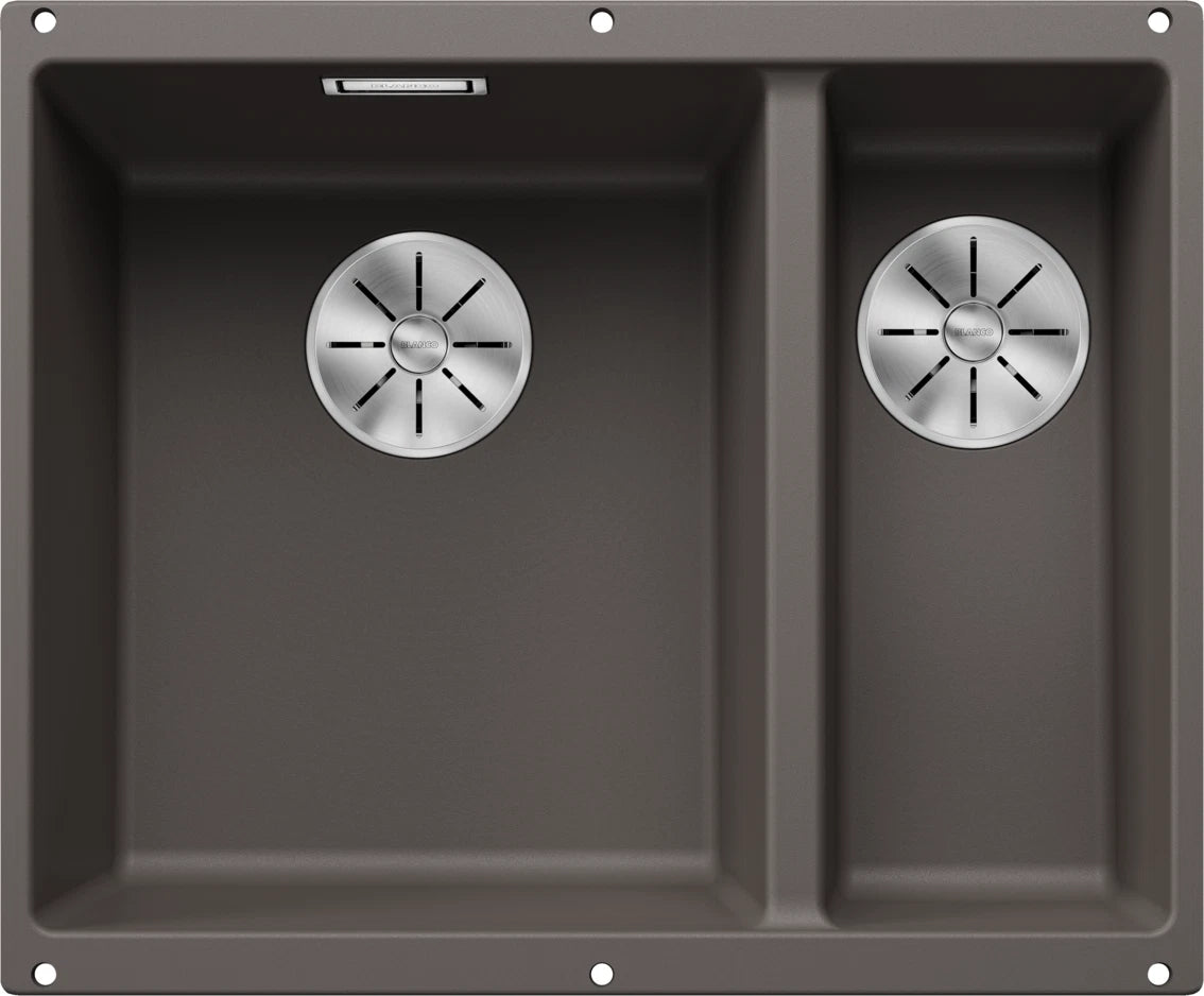 Blanco Subline 340/160-U LH - 527345 - Undermount Sink Silgranit - Volcano Grey
