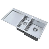 1810 - Razorduo10 6 I-F Inset Stainless Steel 1.5 Bowl (RH) Sink with Drainer