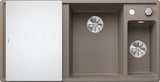 Blanco Axia III 6 S Right Hand - 523480 - Silgranit 1.5 Bowl Inset Sink - Tartufo