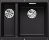 Blanco Subline 340/160-U RH - 525986 - Undermount Sink Silgranit - Black
