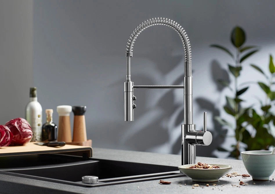 Blanco CATRIS -S - 521476 - Pull Out Kitchen Tap Flexible Spring Hose - Chrome