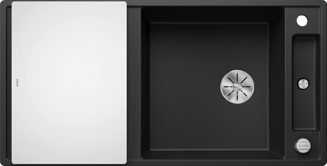 Blanco Axia III XL 6 S Reversible - 525857 - Silgranit 1.0 Bowl Inset Sink - Black