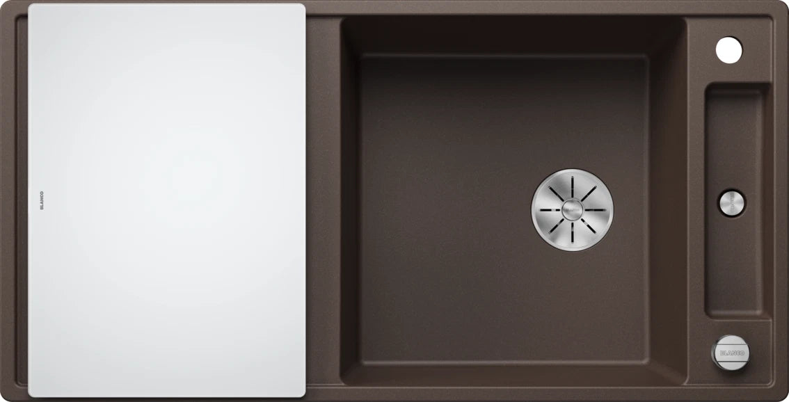 Blanco Axia III XL 6 S Reversible - 523519 - Silgranit 1.0 Bowl Inset Sink - Coffee