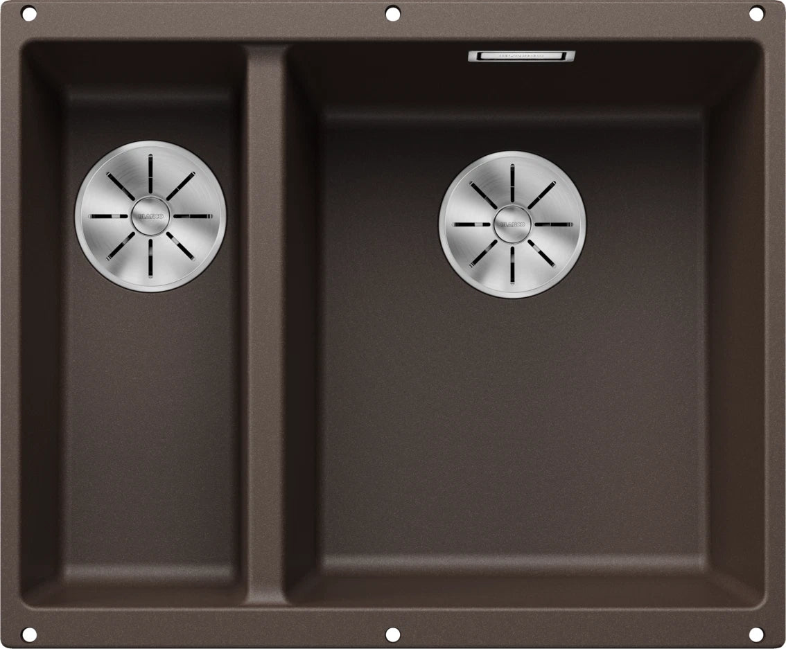 Blanco Subline 340/160-U RH - 523567 - Undermount Sink Silgranit - Coffee