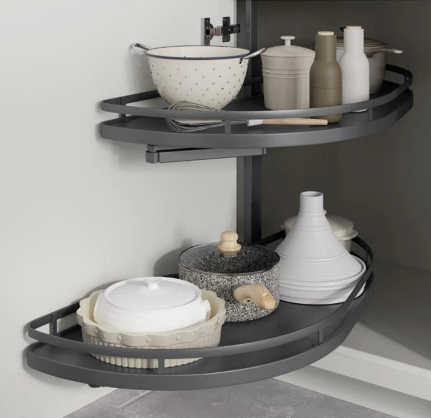 Arco Linea Soft Close Corner Shelving (LH) Anthracite - 500LCPSCANAR (Stock)