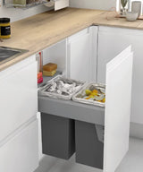 INNS-45048LBNAN - 450mm Pull-out Bin 48 Litre (Stock)