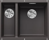 Blanco Subline 340/160-U RH - 523559 - Undermount Sink Silgranit - Rock Grey