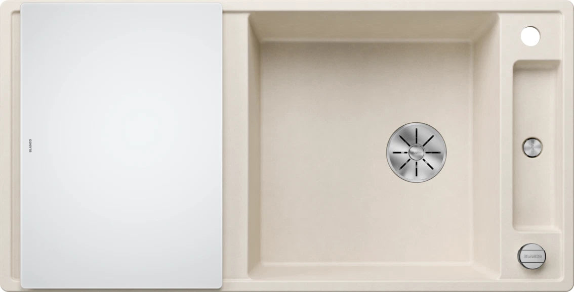 Blanco Axia III XL 6 S Reversible - 527051 - Silgranit 1.0 Bowl Inset Sink - Soft White