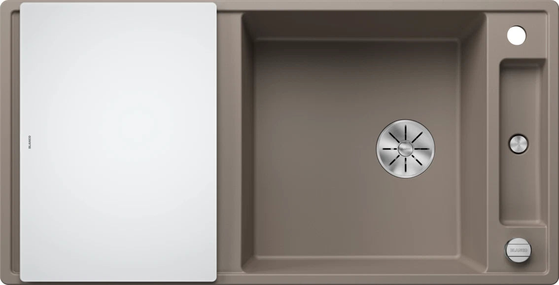 Blanco Axia III XL 6 S Reversible - 523517 - Silgranit 1.0 Bowl Inset Sink - Tartufo